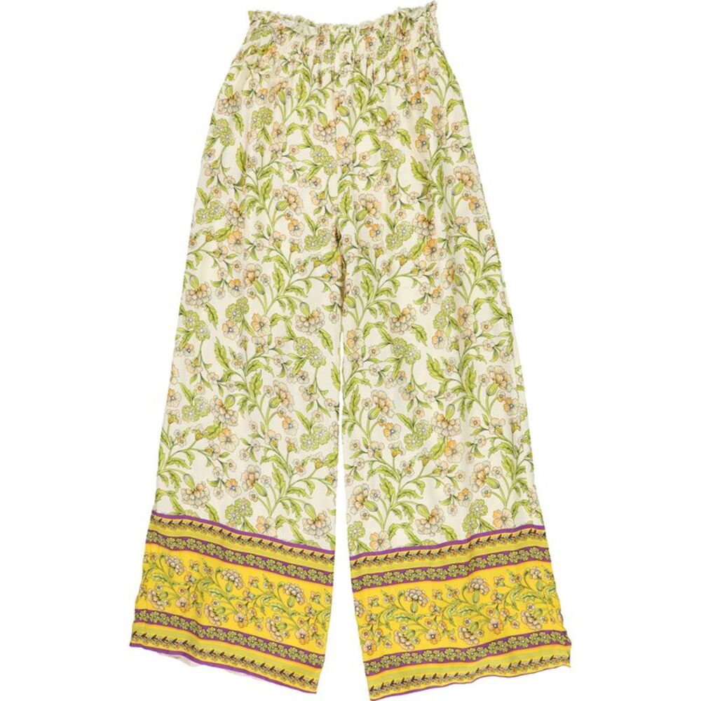 Tags Weekly Womens Floral Print Wide Leg Loose Lounge Casual Pants, NWT
